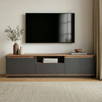 Έπιπλο Τηλεόρασης TV Βάση Σύνθεση Ανθρακί Atlantic Pine | 241NRD1352