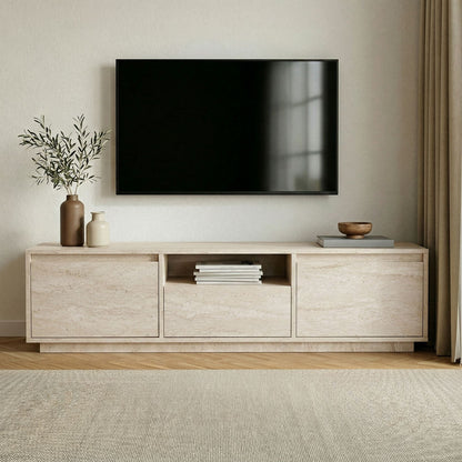 Έπιπλο Τηλεόρασης TV Βάση Σύνθεση Travertine | 241NRD1375