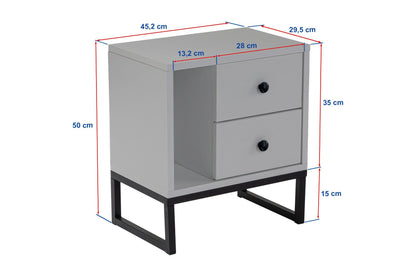Κομοδίνο Βοηθητικό Τραπεζάκι 40x55,5x23 εκ. | 241NRD1410