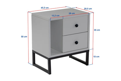 Κομοδίνο Βοηθητικό Τραπεζάκι 40x55,5x23 εκ. | 241NRD1413