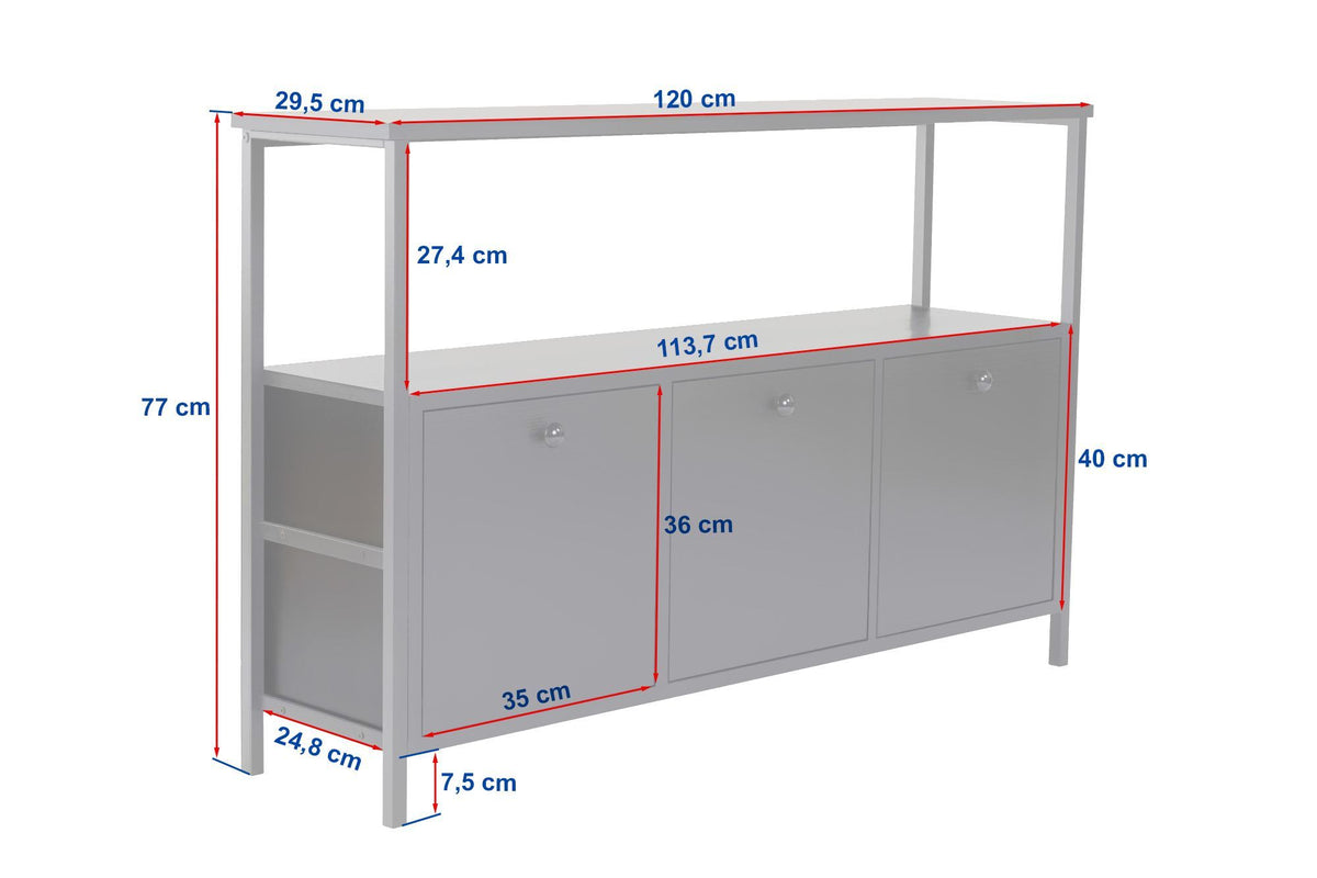 Μπουφές Λευκό
Χρυσό 20x30x77cm | 241NRD1603