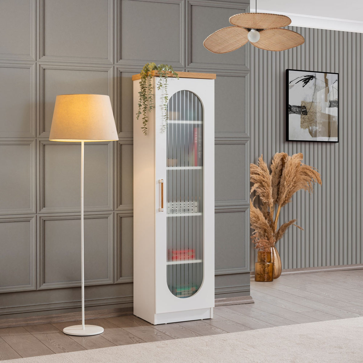 Βιβλιοθήκη 47 × 38 × 171 εκ. Λευκό GR249HRV1105
