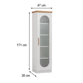 Βιβλιοθήκη 47 × 38 × 171 εκ. Λευκό GR249HRV1105