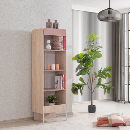 Βιβλιοθήκη 54 × 54 × 170 εκ. Καφέ Ροζ GR249HRV1107