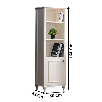 Βιβλιοθήκη 50 × 42 × 164 εκ. Light Κρεμ GR249HRV1108