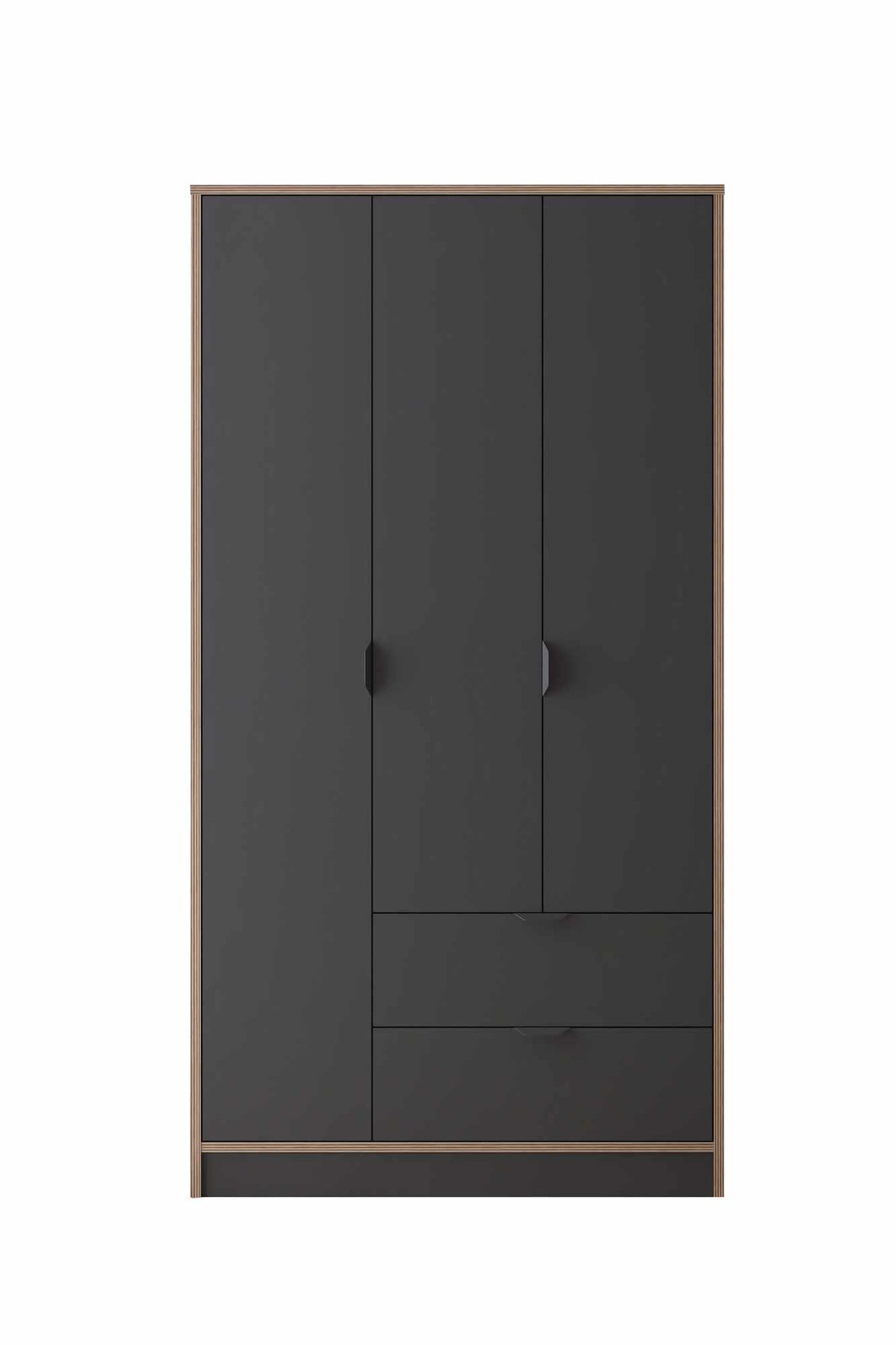 Ντουλάπα 97x182x44 εκ Ανθρακί 260ETH1303
