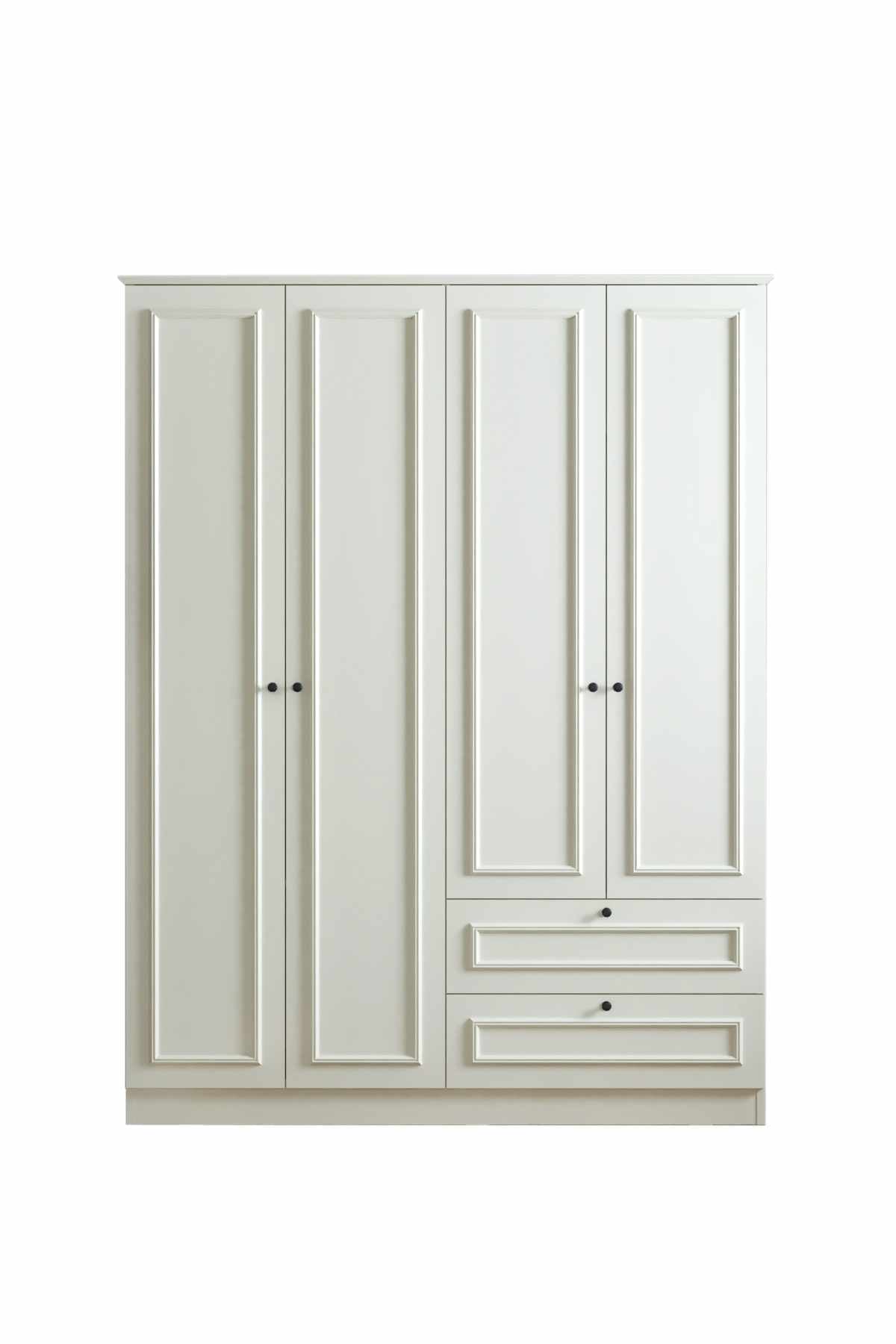 Ντουλάπα 140x210x54 εκ Λευκό 260ETH1305