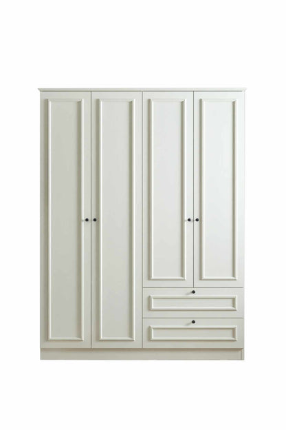 Ντουλάπα 140x182x54 εκ Λευκό 260ETH1306