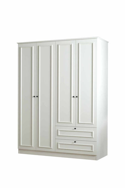 Ντουλάπα 140x182x54 εκ Λευκό 260ETH1306