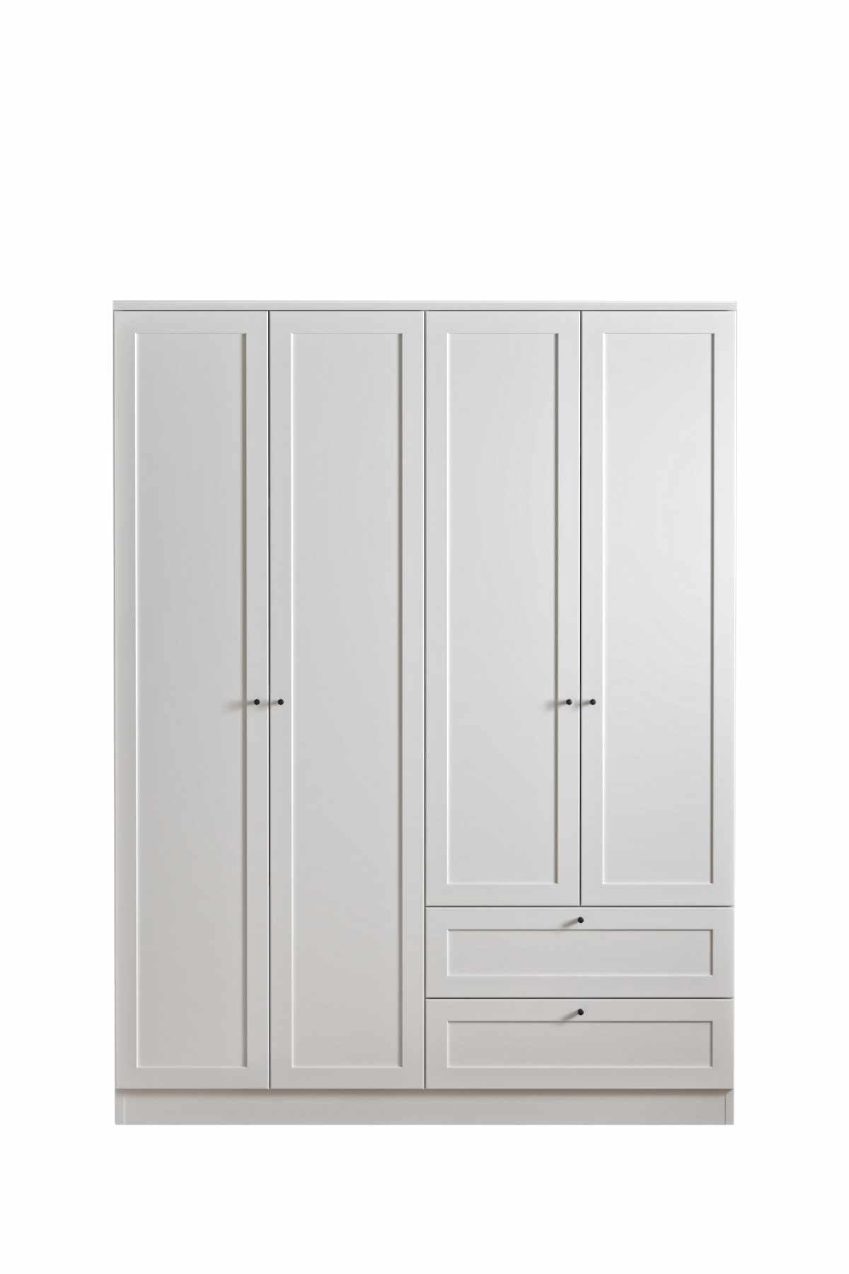 Ντουλάπα 137x182x52 εκ Λευκό 260ETH1308