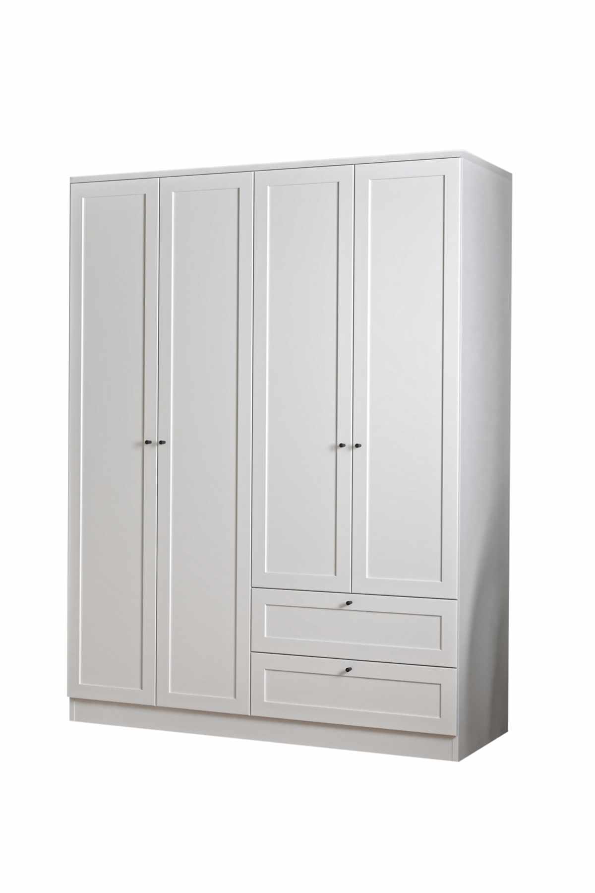 Ντουλάπα 137x210x52 εκ Λευκό 260ETH1309