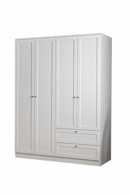 Ντουλάπα 137x210x52 εκ Λευκό 260ETH1309