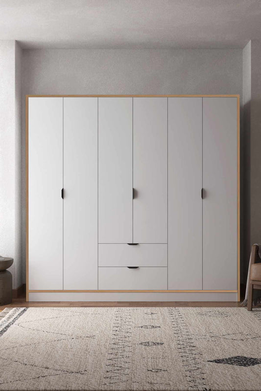 Ντουλάπα 190x182x44 εκ Λευκό 260ETH1316