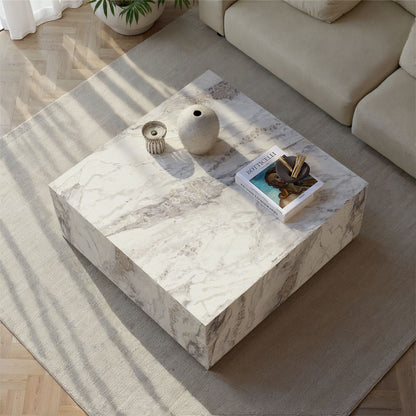 Τραπεζάκι Σαλονιού Freesia Marble 90 x 90 x 35 εκ GR262ARD1106