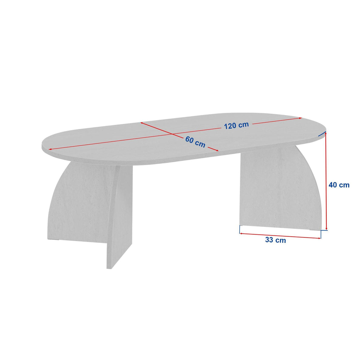 Τραπεζάκι Σαλονιού Τραβερτίνη Καρυδιά Venezia 120 x 40 x 60 εκ. 262ARD1110