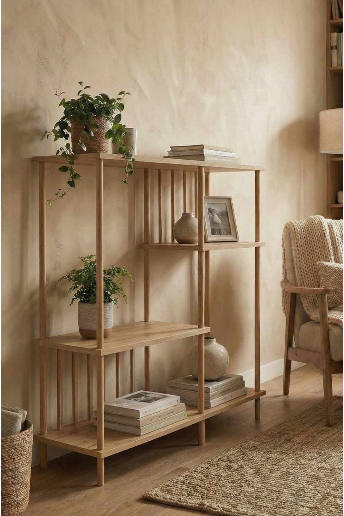 Βιβλιοθήκη Δρυς Sapphire 85x106x30 εκ 276TDB1195