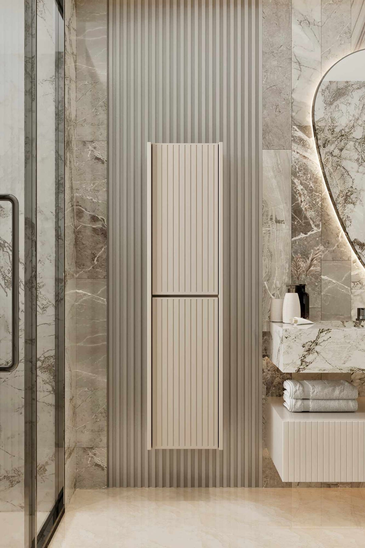 Έπιπλο Μπάνιου σε χρώμα Ψαμμίτης, 280MBR1137.
