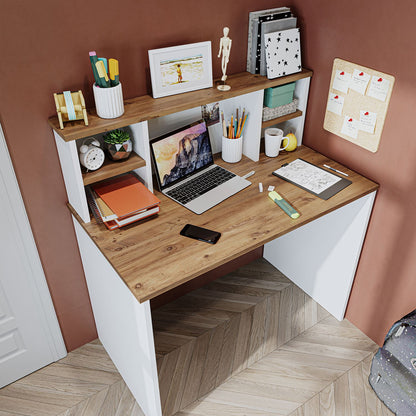 Γραφείο Υπολογιστή και Μελέτης Πεύκο Atlantic Λευκό 100x105.8x55 εκ 283VLN1315