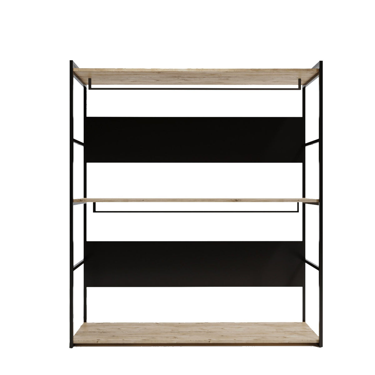 Ντουλάπα 160x170x40 εκ Oak Black 285LCV1215
