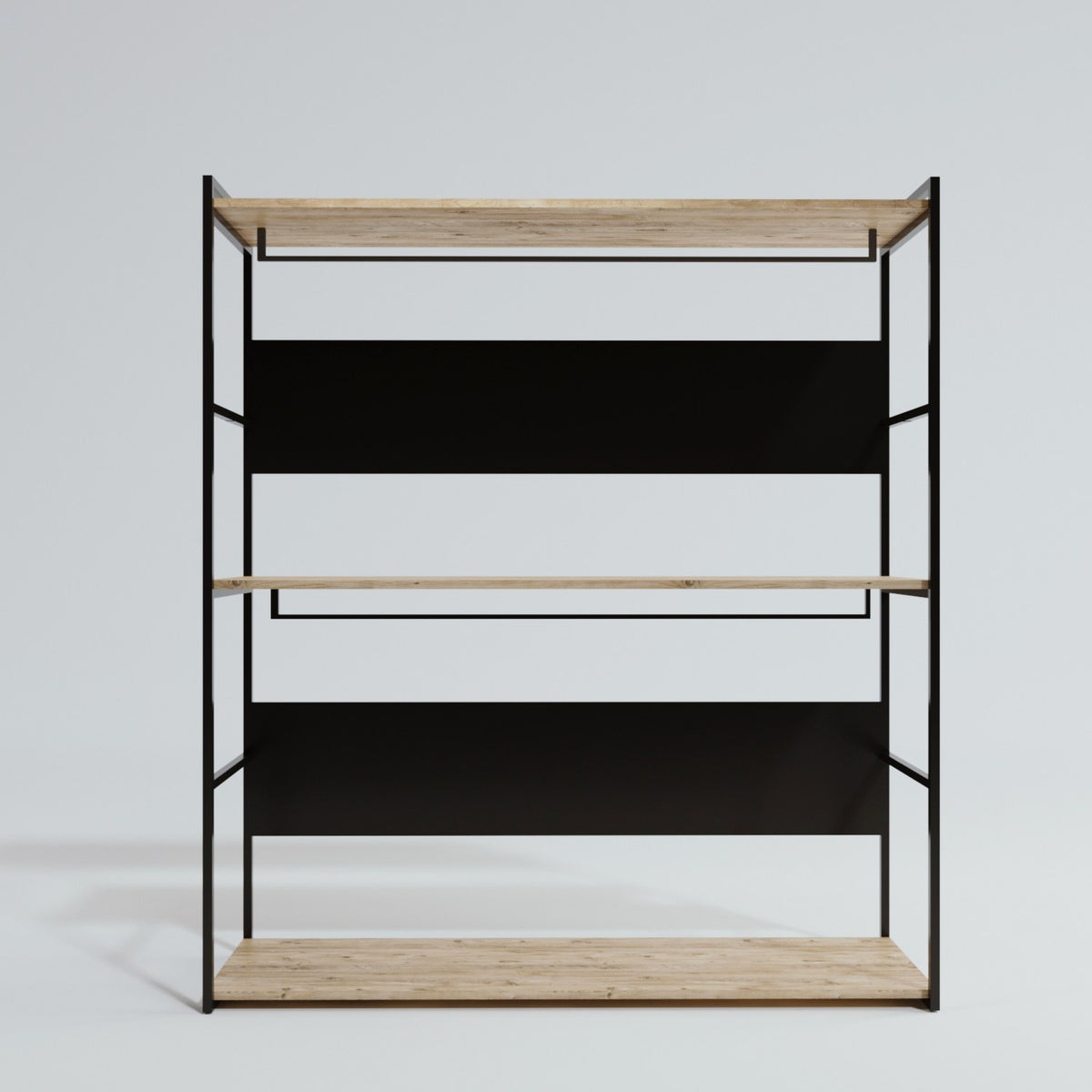 Ντουλάπα 160x170x40 εκ Oak Black 285LCV1215