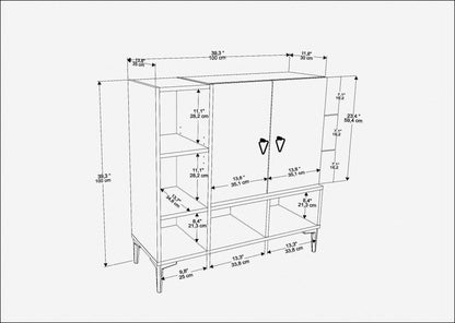 Μπουφές Λευκό
Cordoba 100x35x100cm | 322RTC1503