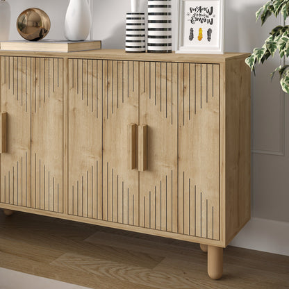 Μπουφές Saphire Δρυς 120x29,6x73,6cm | 327ODS1302
