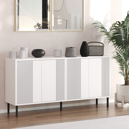 Μπουφές Λευκό 150x36x75cm | 327ODS1337