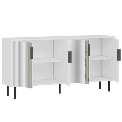 Μπουφές Λευκό 150x36x75cm | 327ODS1339