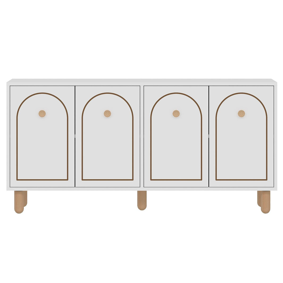 Μπουφές Λευκό 150x36x73cm | 327ODS1340