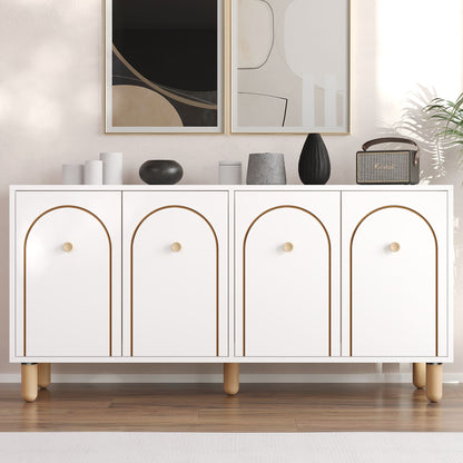 Μπουφές Λευκό 150x36x73cm | 327ODS1341