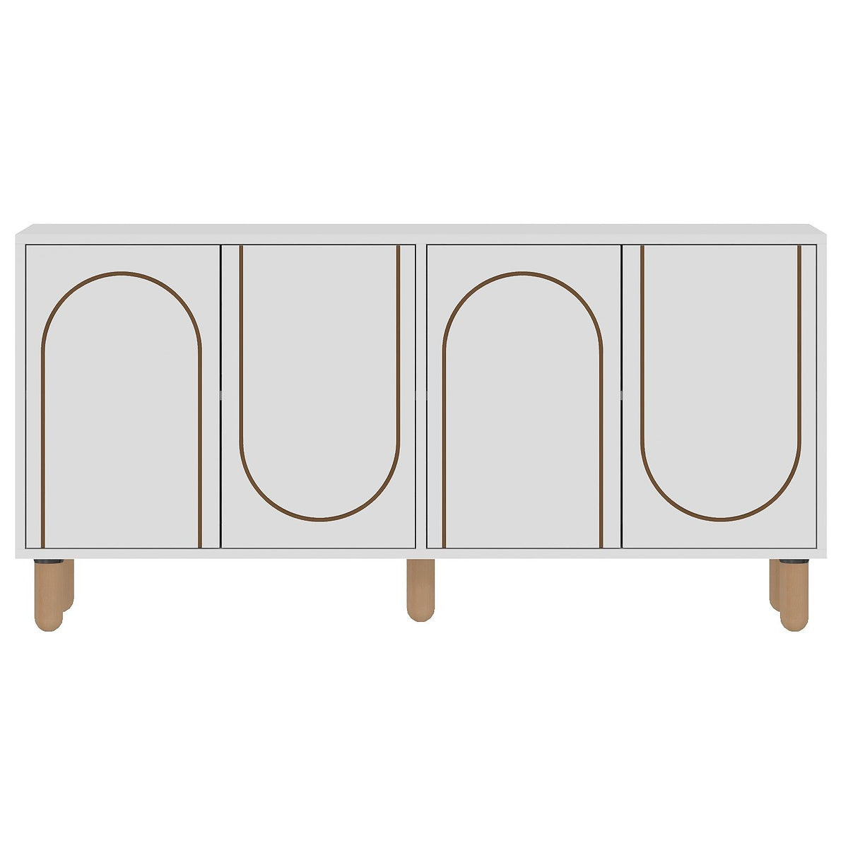 Μπουφές Λευκό 150x36x73cm | 327ODS1343
