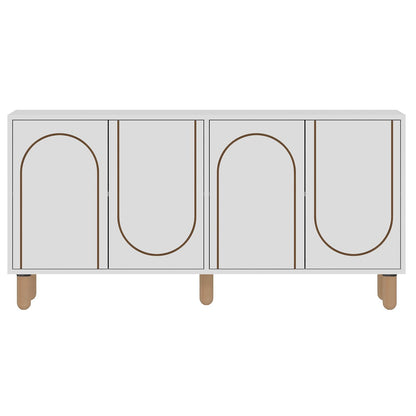 Μπουφές Λευκό 150x36x73cm | 327ODS1343