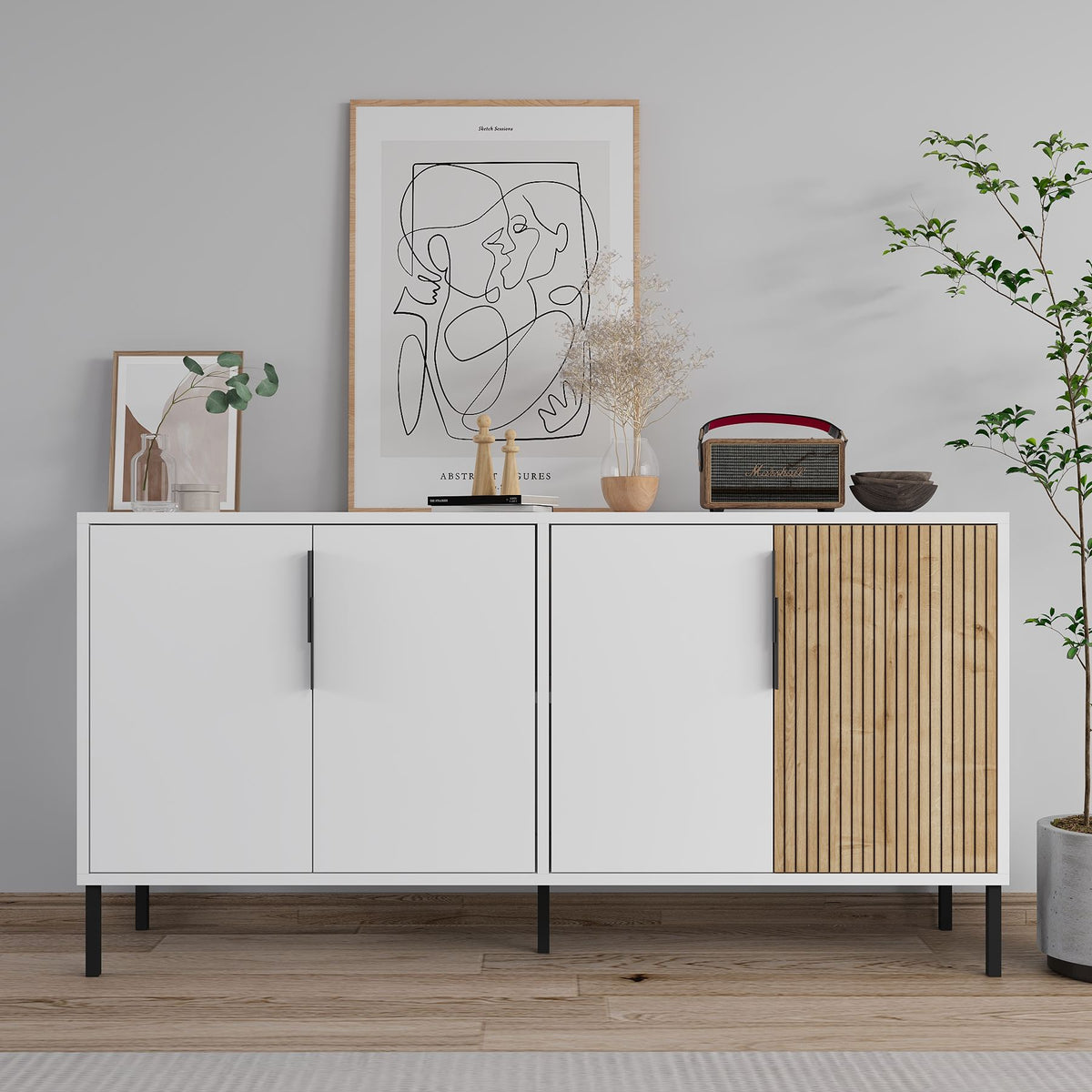 Μπουφές Λευκό
Sapphire Δρυς 150x36x75cm | 327ODS1344