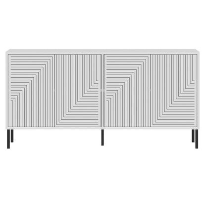 Μπουφές Λευκό 150x36x75cm | 327ODS1345