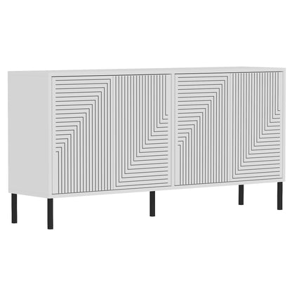 Μπουφές Λευκό 150x36x75cm | 327ODS1345