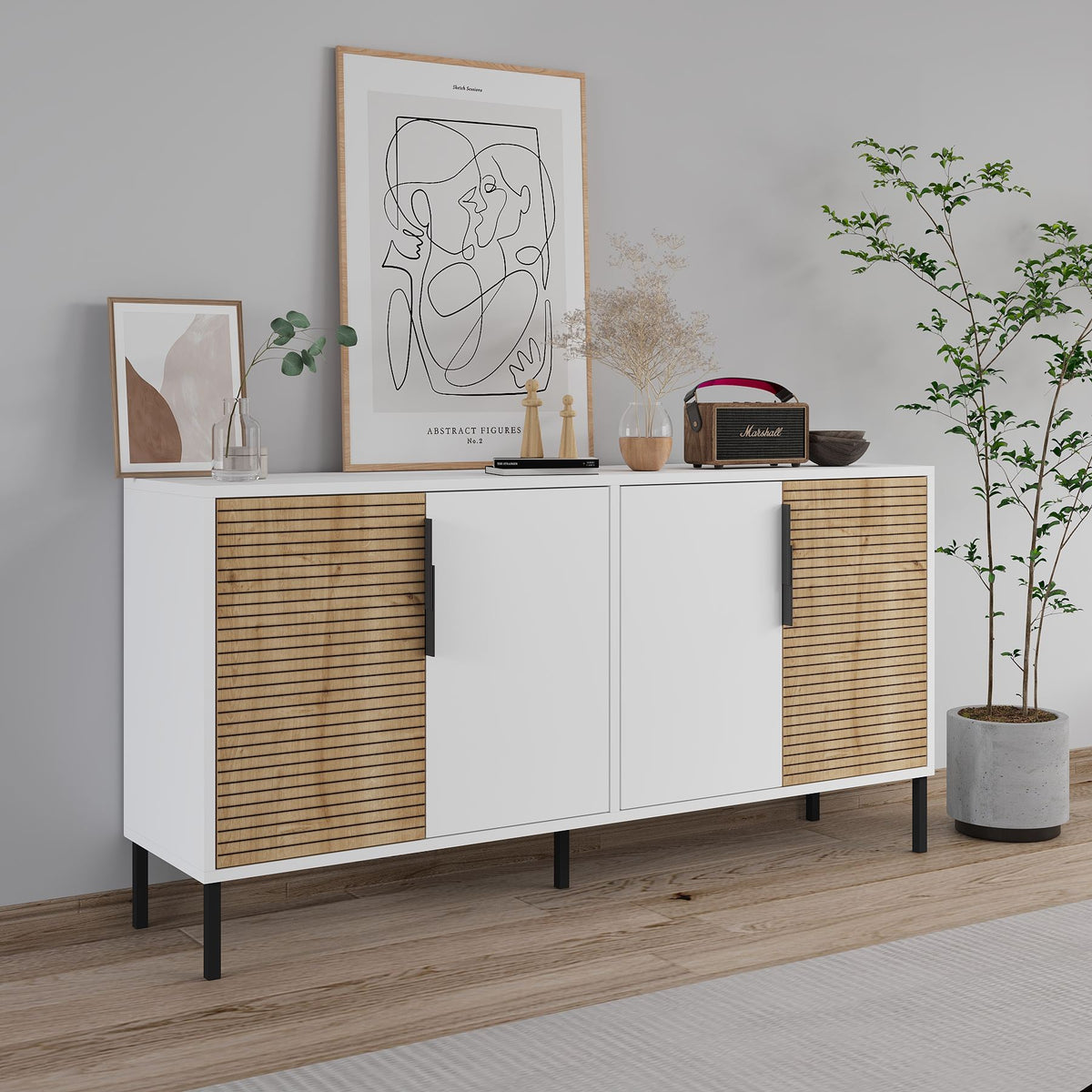 Μπουφές Λευκό
Sapphire Δρυς 150x36x75cm | 327ODS1347