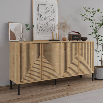 Μπουφές Sapphire Δρυς 150x36x75cm | 327ODS1349