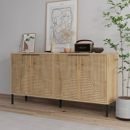 Μπουφές Sapphire Δρυς 150x36x75cm | 327ODS1349