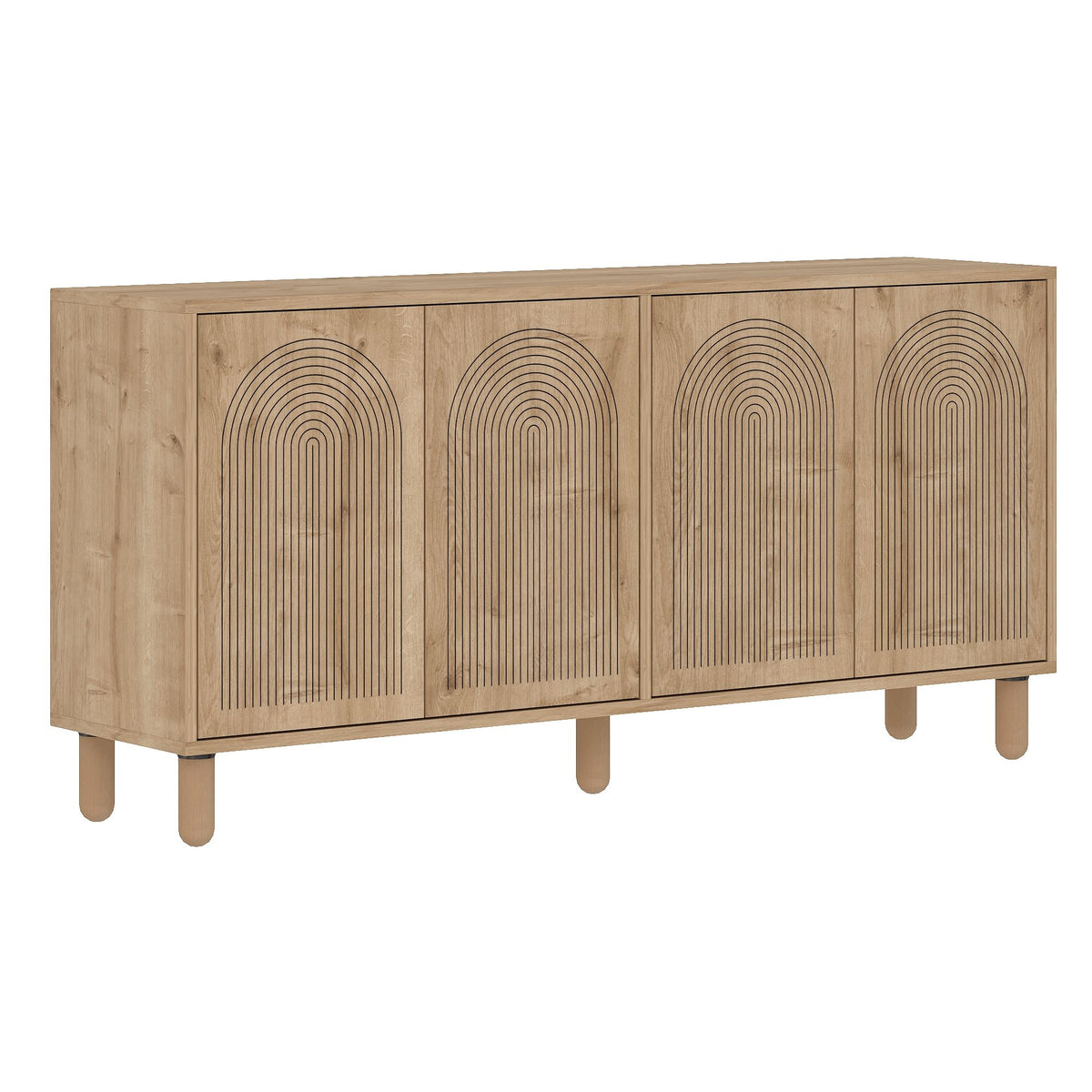 Μπουφές Sapphire Δρυς 150x36x73cm | 327ODS1350