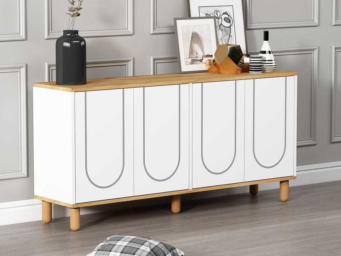 Μπουφές Sapphire Δρυς
Λευκό 150x36x73cm | 327ODS1352