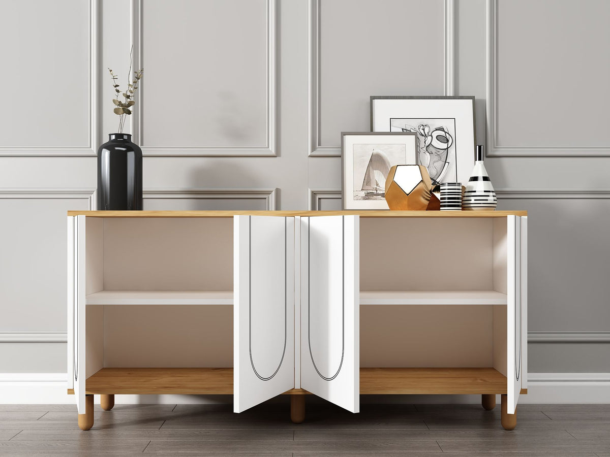 Μπουφές Sapphire Δρυς
Λευκό 150x36x73cm | 327ODS1352