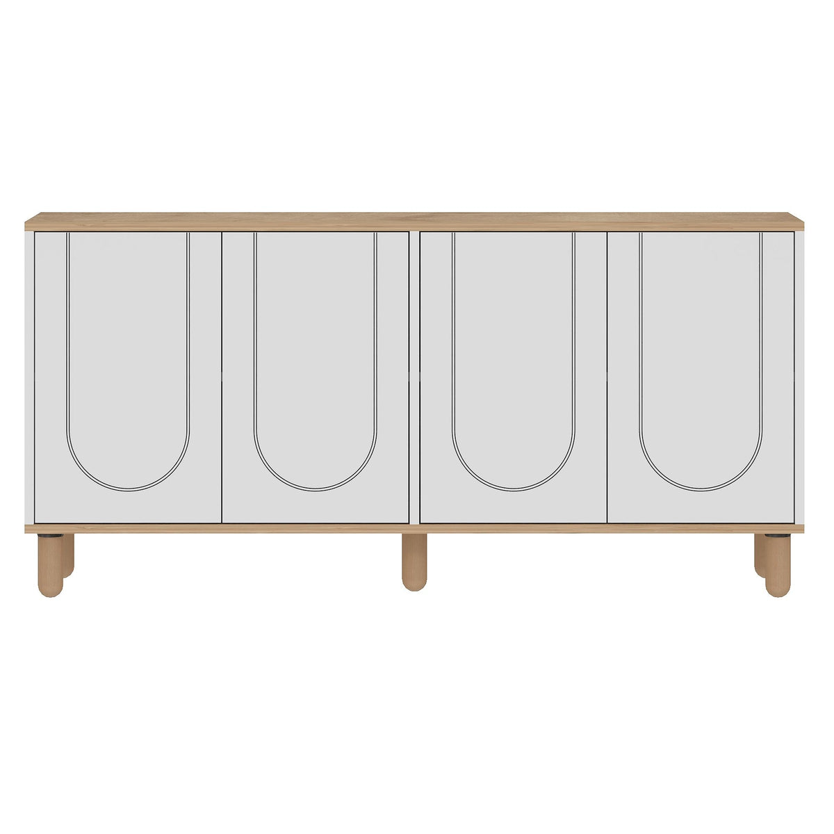 Μπουφές Sapphire Δρυς
Λευκό 150x36x73cm | 327ODS1352