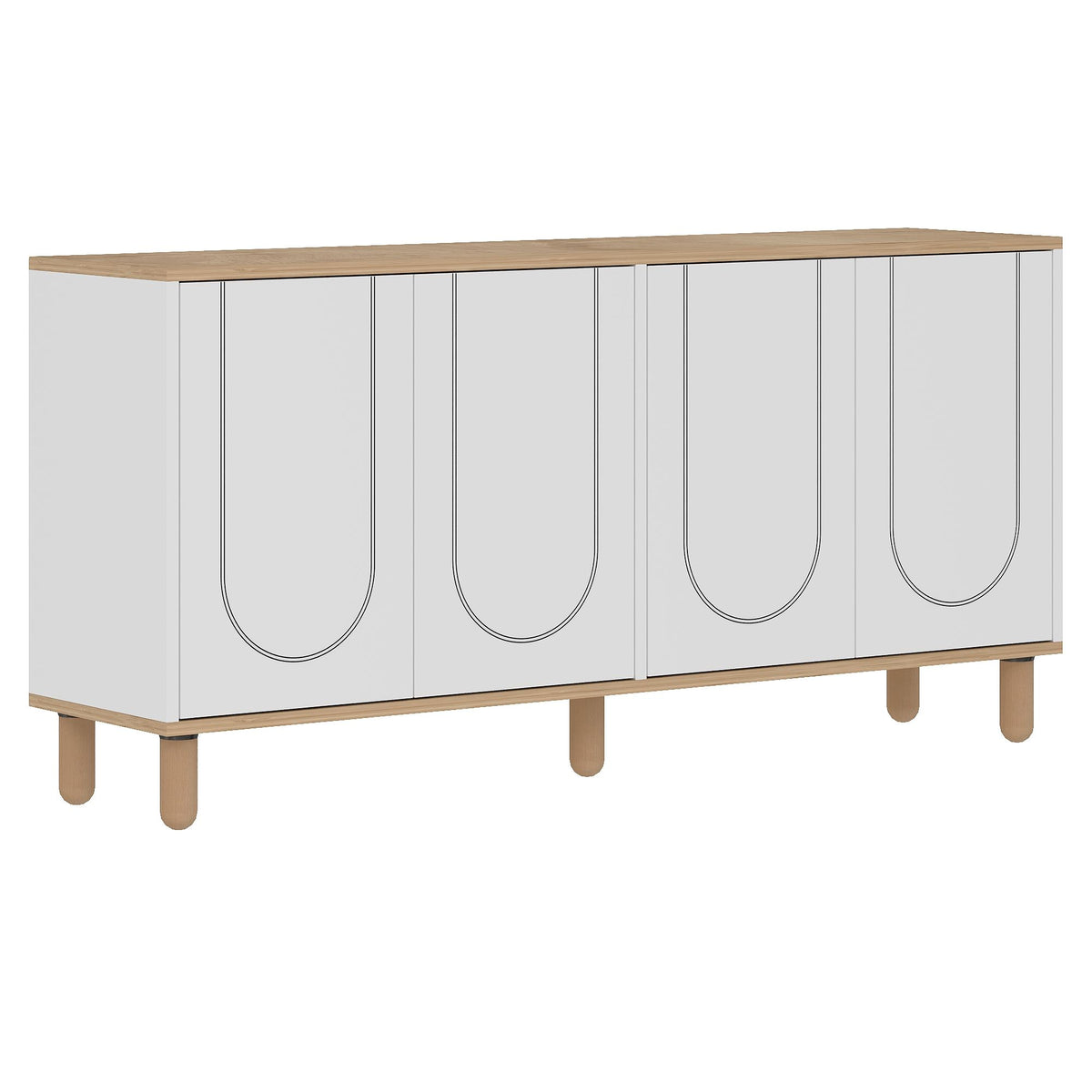 Μπουφές Sapphire Δρυς
Λευκό 150x36x73cm | 327ODS1352