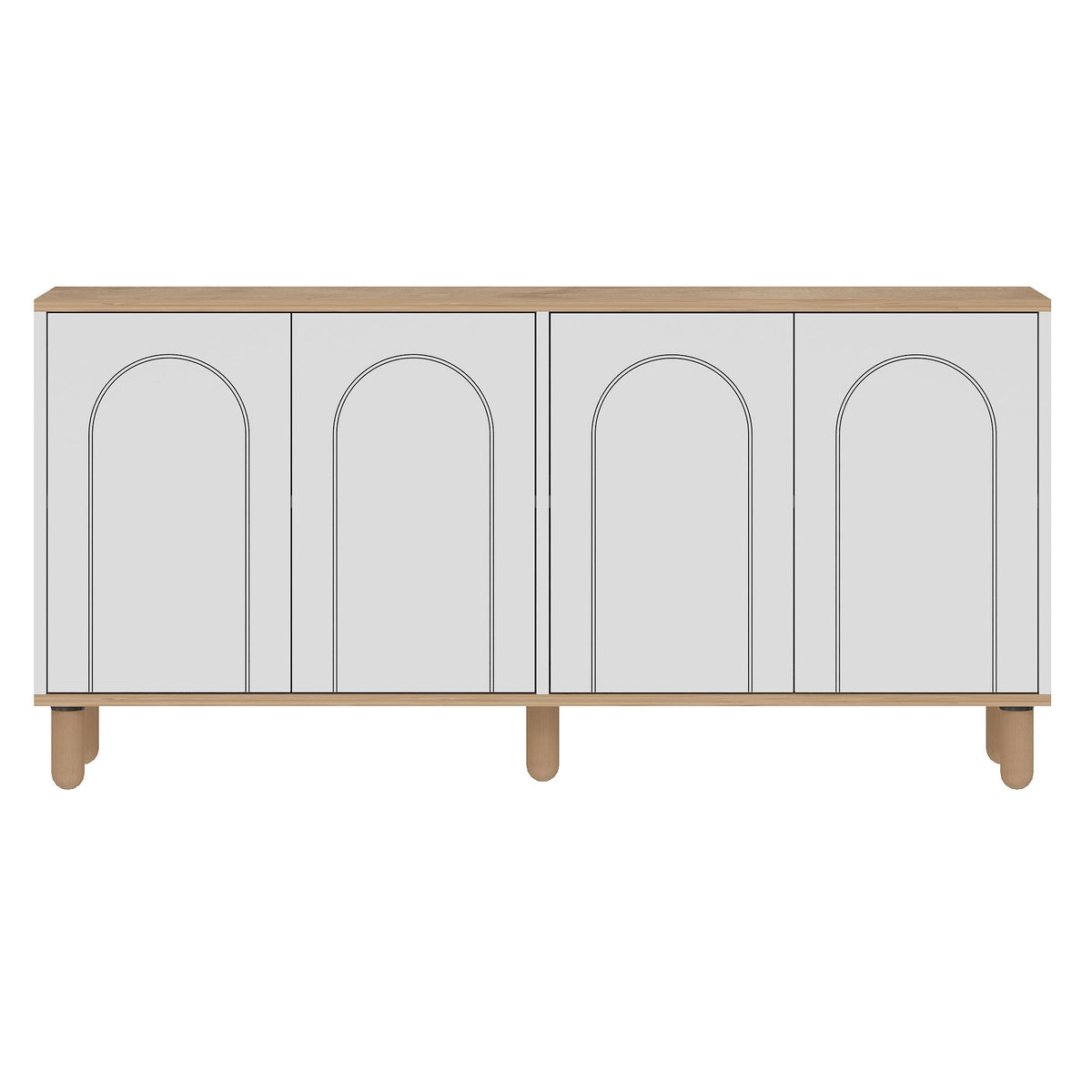 Μπουφές Sapphire Δρυς
Λευκό 150x36x73cm | 327ODS1353