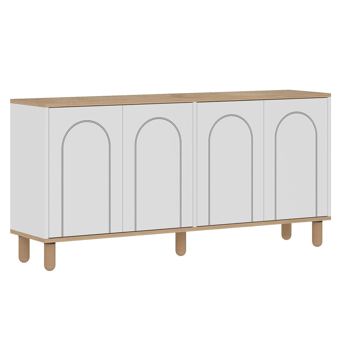 Μπουφές Sapphire Δρυς
Λευκό 150x36x73cm | 327ODS1353