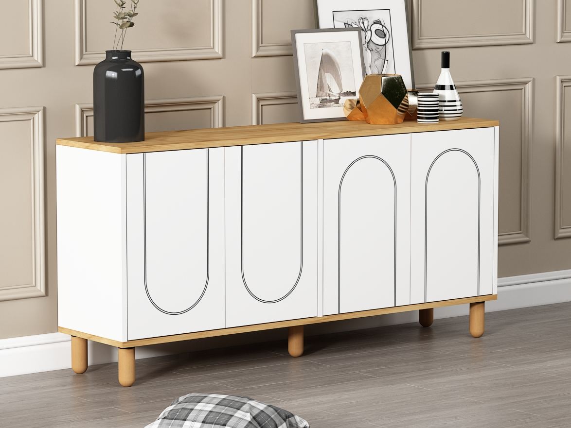 Μπουφές Sapphire Δρυς
Λευκό 150x36x73cm | 327ODS1354