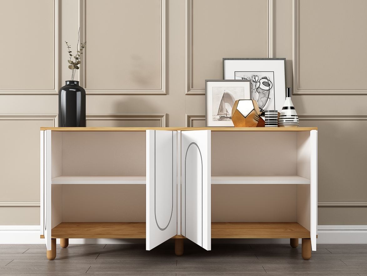 Μπουφές Sapphire Δρυς
Λευκό 150x36x73cm | 327ODS1354