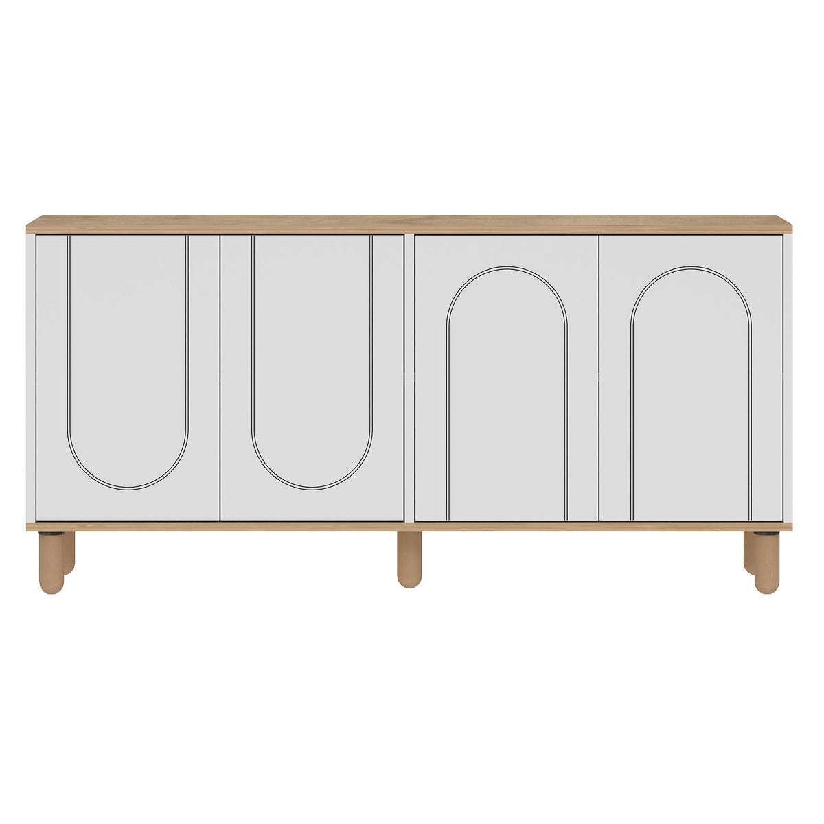 Μπουφές Sapphire Δρυς
Λευκό 150x36x73cm | 327ODS1354