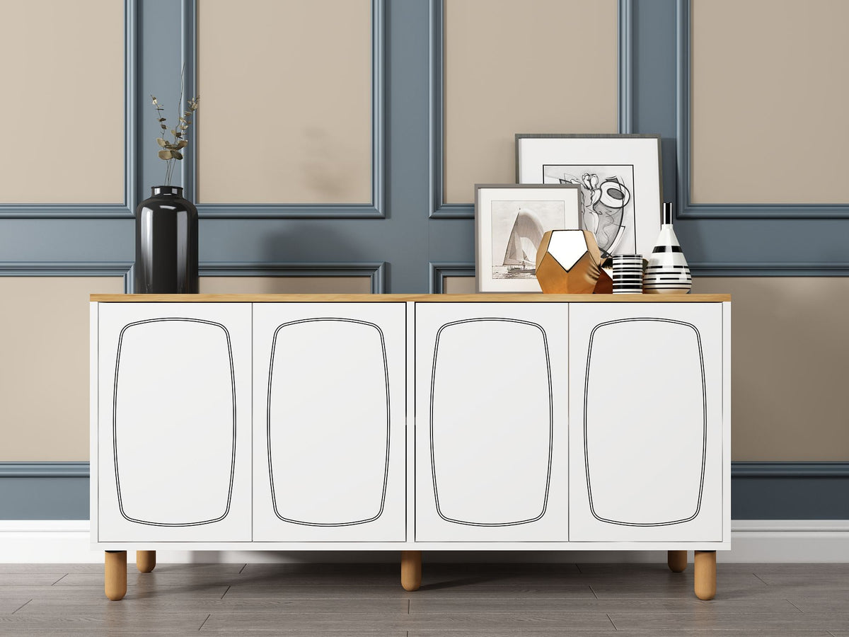 Μπουφές Sapphire Δρυς
Λευκό 150x36x73cm | 327ODS1355