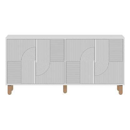 Μπουφές Λευκό 150x36x73cm | 327ODS1356